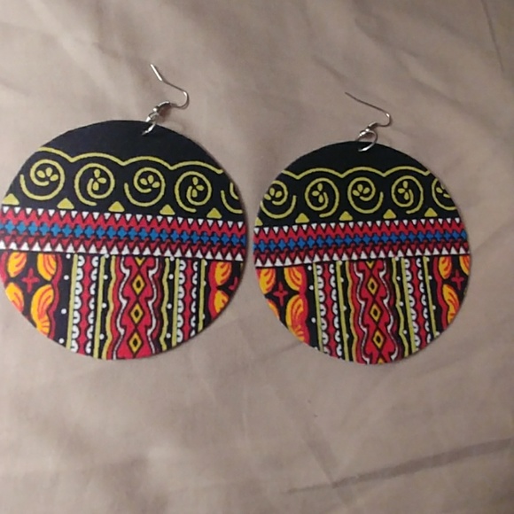 n/a Jewelry - African fabric earrings